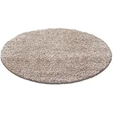 KADIMA DESIGN Hochflorteppich, Beige, 80x80 cm, – Böden, Teppiche, Hochflorteppiche & Shaggys