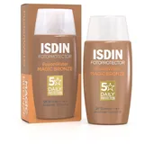 Isdin Fusion Water Magic Color Bronze LSF 50, 50ml, Getönte tägliche Sonnencreme für das Gesicht, Ultraleichte Textur