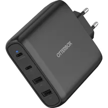 Otterbox 100W 2x USB-C GaN Schnellladegerät, Schwarz