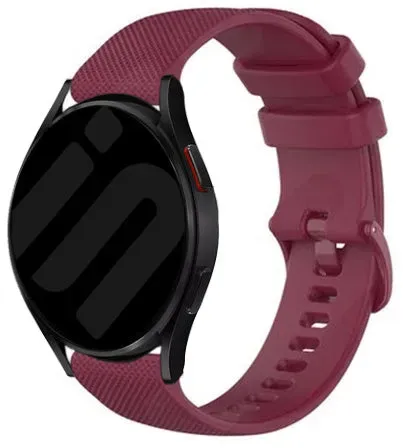 Strap-it Gard Pro Health 4 smartwatch Armband Silikon 'Premium' für Gard Pro Health 4 Smartwatch - Weinrot - Schnallenverschluss