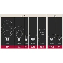 Paulmann LED-Tropfen 28668 4,8 W E27 warmweiß 1 St.