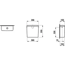 Laufen LUA Spülkasten H8270820009721