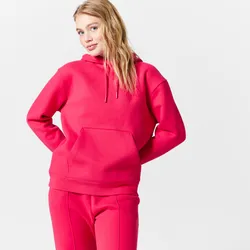 Kapuzenpullover Damen warm - 500 pink, rosa|rot, M