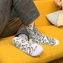 YY Vertical Vertical Rock Socken Grau 39-42