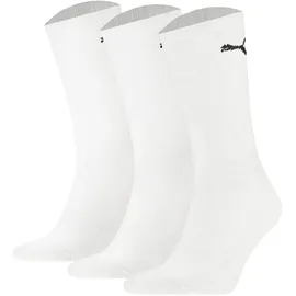 Puma Unisex Light Crew Socken 3er Pack Weiß 43-46