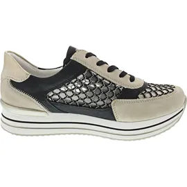 remonte D1329 Damen Weite E Beige/Schwarz 36