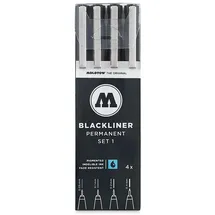 Molotow BLACKLINER SET 1 schwarz 4 St.