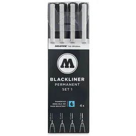 Molotow BLACKLINER SET 1 schwarz 4 St.