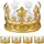 Relaxdays Aufblasbare Krone 5 St. Gold