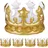 Relaxdays Aufblasbare Krone 5 St. Gold