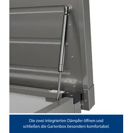 hörmann stauraumsysteme Gartenbox Juno 160 x 80 x 72,5 cm Graualuminium