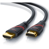 CSL 8k HDMI Kabel 2.1, 4K Ultra HD, UHD, Full HD, 3D, ARC, High Speed mit Ethernet, HDMI Typ A - 0,25m