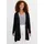 bonprix Shirtjacke bequeme Passform, Zipfelsaum, aus Viskose-Mischung, Casual Stil schwarz L (44/46)