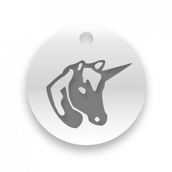 BEKA & BELL - Kette - Einhorn - silber