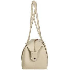 Cluty Fliori Henkeltasche Leder Beige