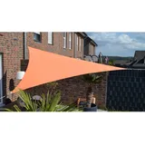 Floracord Dreiecksonnensegel Terracotta 360 cm mit Regenschutz