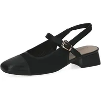 CAPRICE Slingpumps in BLACK Comb), 38,5