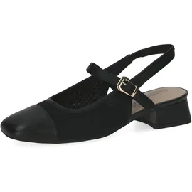 CAPRICE Slingpumps in BLACK Comb), 38,5