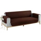 BTTO Sofahusse Sofabezug Sofahusse 1/2/3 Sitzer,Gesteppt Couch Überzug,Wasserdicht, Mit Elastischem Band, für 1/2/3-sitzige Armlehnsofas 198 cm