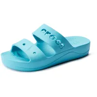 Crocs Mädchen Baya Plateau Amazon Sandale Holzschuh, Digital Aqua, 32.5/33.5 EU - 34/35 EU