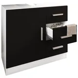 VCM Zalo XL 63 x 56 x 30 cm weiß/schwarz