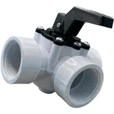 FSRTOP PVC 3-Wege-Solarschieber Bypass für Solar- oder Wärmepumpe mit Innengewinde für Quick up Pool Schwimmbecken und Pools