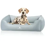 Knuffelwuff orthopädisches Hundebett Oliver, XXL - Petrol | Easy Clean Wildlederoptik | Memory Foam | wasserabweisend waschbar | gelenkschonend robust für kleine bis große Hunde