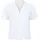 Hunkemöller Jersey-Pyjama Kurzärmelige Jacke Weiß XS