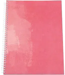 Elco Collegeblock DIN A4 Quadrille Spirale Seitlich gebunden Pappkarton Softcover Rot Perforiert 80 Blatt 2 Stück