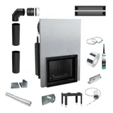 KRATKI MAJA 8kW Ø200 Kamineinsatz Guillotine Holz EKOPROJEKT Zubehör