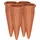 Relaxdays 40 x Tonkegel Bewässerung im Set, Pflanzen Wasserspender Ton, Wein und PET Flaschen Bewässerungskegel, Terracotta