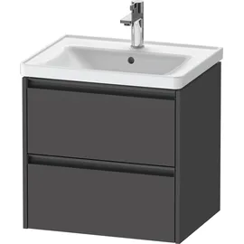 Duravit Waschtischunterschrank 2 Schubkästen 58,4 x 54,9 x 45,5 cm Grau Matt
