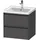 Duravit Waschtischunterschrank 2 Schubkästen 58,4 x 54,9 x 45,5 cm Grau Matt