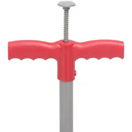 vidaXL Unkrautstecher Rot und Grau 93,5 cm Pulverbeschichteter Stahl