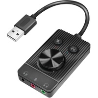 Logilink USB 2.0 Audioadapter mit Lautstärkeregler, 3X 3,5 mm