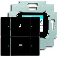 Busch-Jaeger 6126/01-885 Bedienelement, 2-fach mit beiliegendem Busankoppler