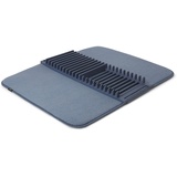 Umbra Udry Geschirr Abtropfgestell und Mikrofaser Abtropfmatte – Faltbar, Platzsparend und Leicht Verstaubar, 60 x 45 cm Dish Mats, Polypropylene, Denim, One Size