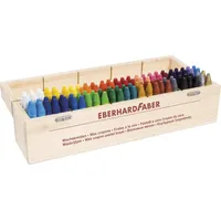 Eberhard Faber 524020 Colori, 100 Wachsmalstifte in Holzbox, bruchsichere