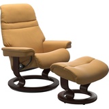 Stressless Stressless® Relaxsessel »Sunrise«, (Set, Relaxsessel mit Hocker), mit Classic Base, Größe L, Gestell Braun