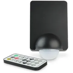Bewegungssensor PIR 240° IP65 inkl. Fernbedienung Reichweite bis 12m - Farbe: sc...