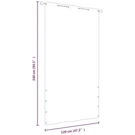 vidaXL Seitenmarkise 120 x 240 cm Rot Polyester