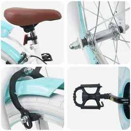 vidaXL Kinderfahrrad 18 Zoll weiß