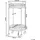 Beliani Servierwagen Farley Metall Gold