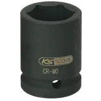 KS Tools 1" Sechskant-Kraft-Stecknuss, kurz, 85mm
