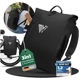 MIVELO 3in1 Fahrradtasche Gepäckträgertasche Rucksack mint