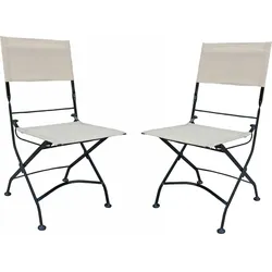 2x BISTRO Klappstuhl Gartenstuhl Stuhlset Campingstuhl Terrassenstuhl Camping