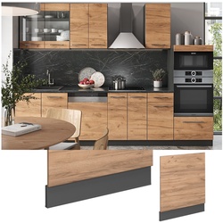 Vicco Geschirrspülerblende Küchenschrank Küchenmöbel Fame-Line Anthrazit Eiche modern 60 cm Küche Einbauküche Geschirrspüler Blende Küchenzeile