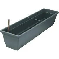 geli Balkonkasten AQUA TOSCANA Anthrazit 80 cm mit Bewässerungssystem - Kunststoff