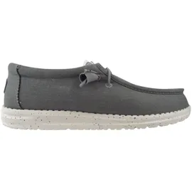 HEYDUDE Wally Canvas Herren Light Grey 41