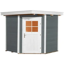 Weka Gartenhaus 229 2,09 x 2,05 m grau